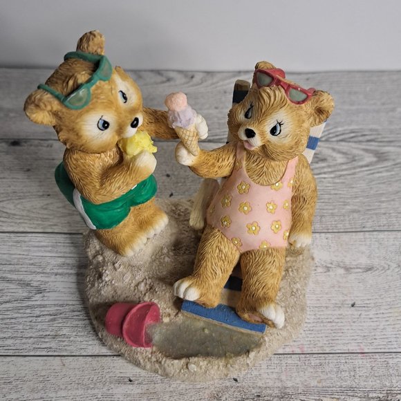 Second Nature Design Resin Bear  Sea Side Bears  Summer Beach Collectible - Picture 6 of 7